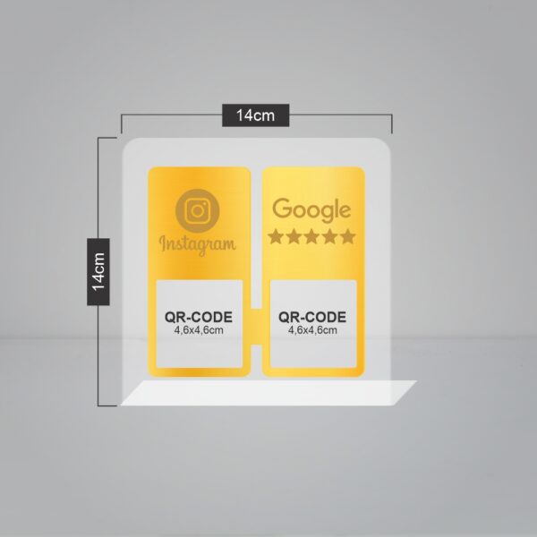 Placas em Acrílico - Dois Qr Code - Imagem 8