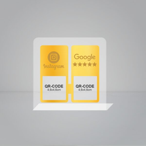 Placas em Acrílico - Dois Qr Code - Imagem 7