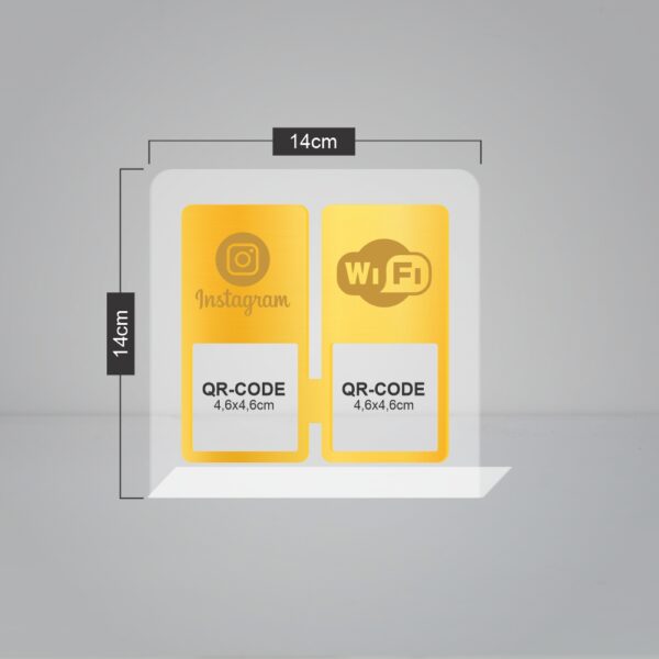 Placas em Acrílico - Dois Qr Code - Imagem 6