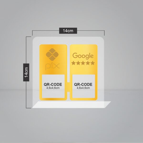 Placas em Acrílico - Dois Qr Code - Imagem 4
