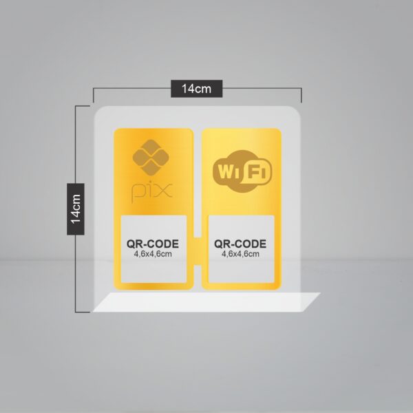Placas em Acrílico - Dois Qr Code - Imagem 2