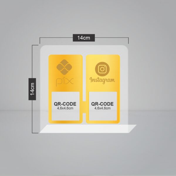 Placas em Acrílico - Dois Qr Code - Imagem 10