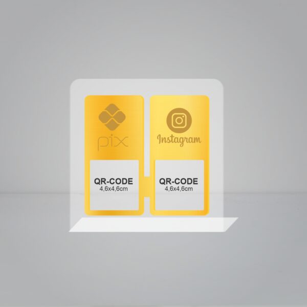 Placas em Acrílico - Dois Qr Code - Imagem 9